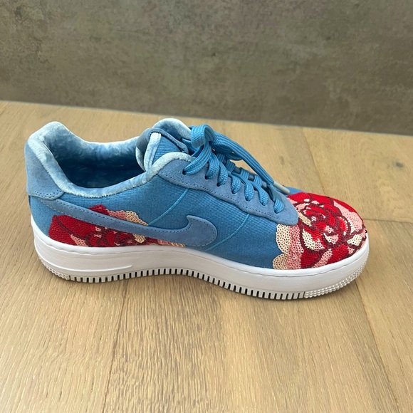 Nike Air Force 1 upstep low denim rose sky - size 9W US - Picture 4 of 8